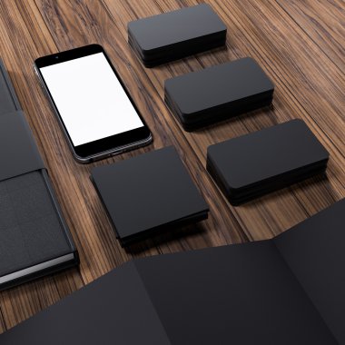 Mockup iş şablonu. Yüksek çözünürlük.