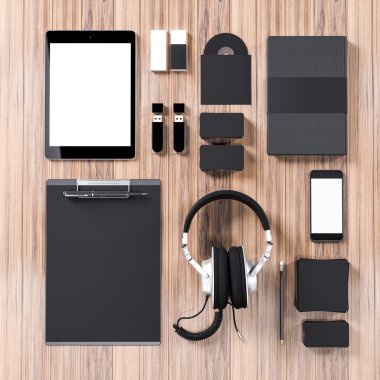 Mockup iş şablonu. Yüksek çözünürlük.