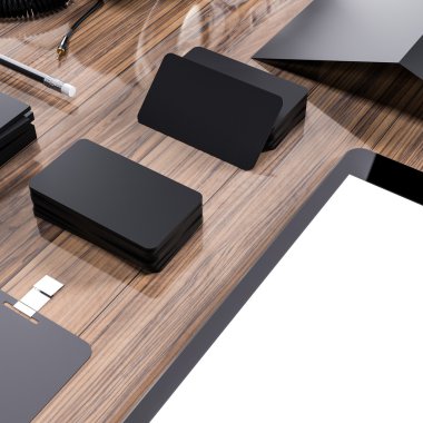 Mockup iş şablonu. Yüksek çözünürlük.