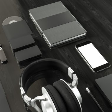 Mockup iş şablonu. Yüksek çözünürlük.