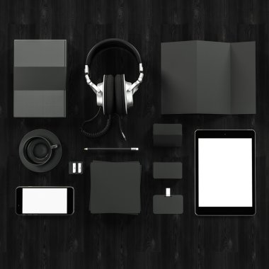 Mockup iş şablonu. Yüksek çözünürlük.
