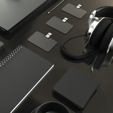 Mockup iş şablonu. Yüksek çözünürlük.