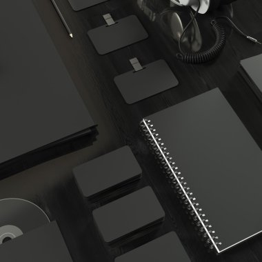 Mockup iş şablonu. Yüksek çözünürlük.