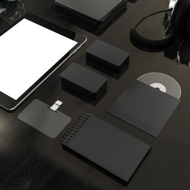 Mockup iş şablonu. Yüksek çözünürlük.