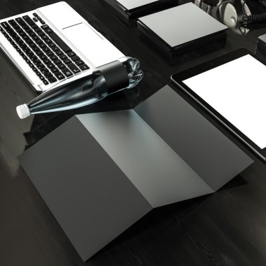 Mockup iş şablonu. Yüksek çözünürlük.