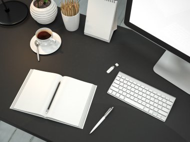 Mockup iş şablonu. Yüksek çözünürlük.