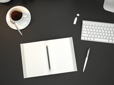 Mockup iş şablonu. Yüksek çözünürlük.