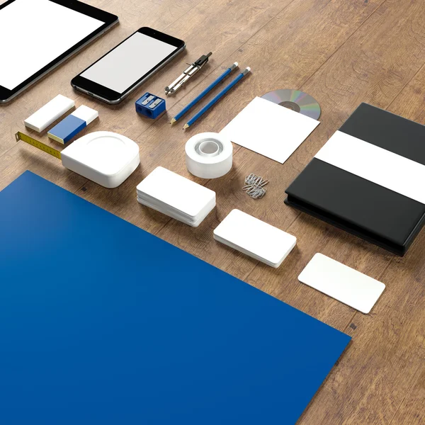 Mockup business sjabloon. Hoge resolutie. — Stockfoto