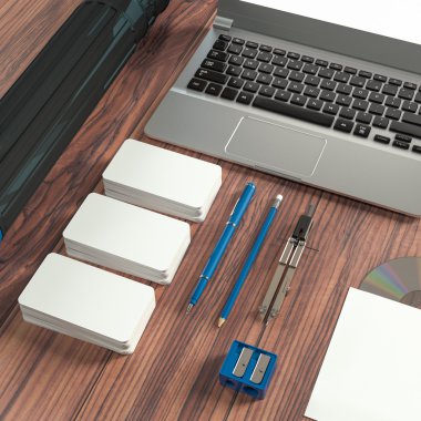 Mockup iş şablonu. Yüksek çözünürlük.