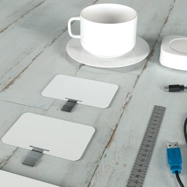 Mockup iş şablonu. Yüksek çözünürlük.