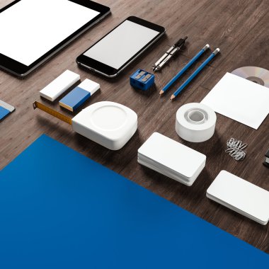 Mockup iş şablonu. Yüksek çözünürlük.