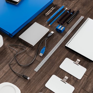 Mockup iş şablonu. Yüksek çözünürlük.