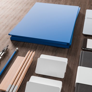 Mockup iş şablonu. Yüksek çözünürlük.