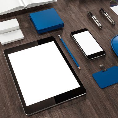 Mockup iş şablonu. Yüksek çözünürlük.