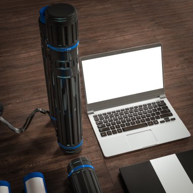 Mockup iş şablonu. Yüksek çözünürlük.