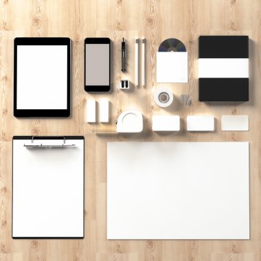 Mockup iş şablonu. Yüksek çözünürlük.