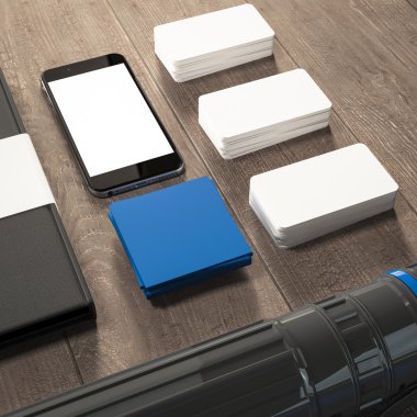 Mockup iş şablonu. Yüksek çözünürlük.