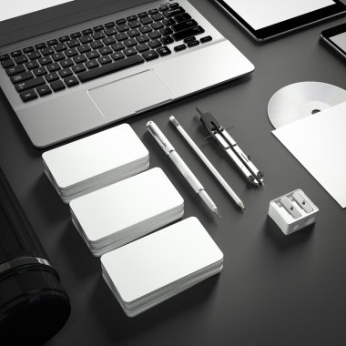 Mockup iş şablonu. Yüksek çözünürlük.