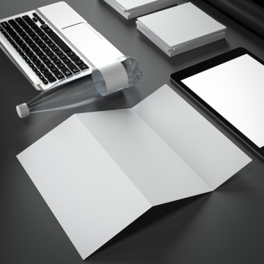 Mockup iş şablonu. Yüksek çözünürlük.