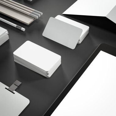 Mockup iş şablonu. Yüksek çözünürlük.