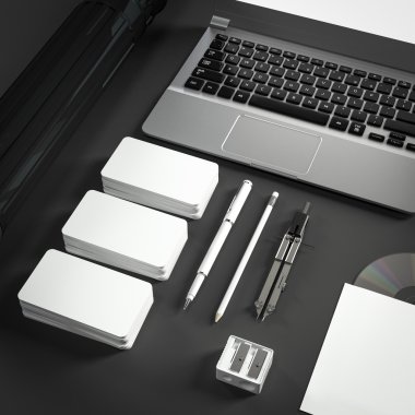 Mockup iş şablonu. Yüksek çözünürlük.