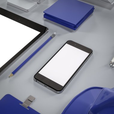 Mockup iş şablonu. Yüksek çözünürlük.