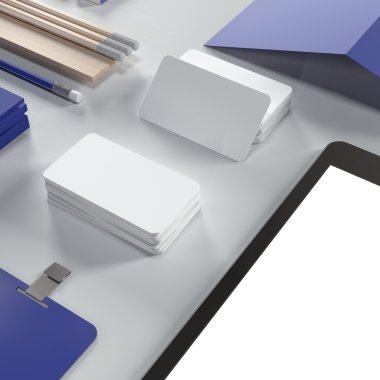 Mockup iş şablonu. Yüksek çözünürlük.