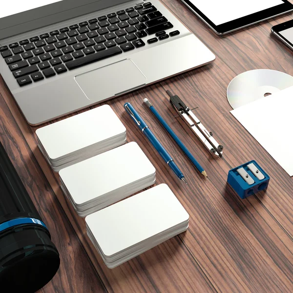 Mockup iş şablonu. Yüksek çözünürlük.