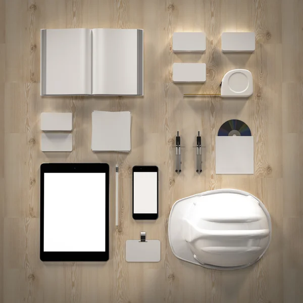 Mockup iş şablonu. Yüksek çözünürlük.