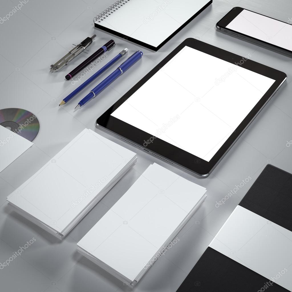 Mockup business template. High resolution.