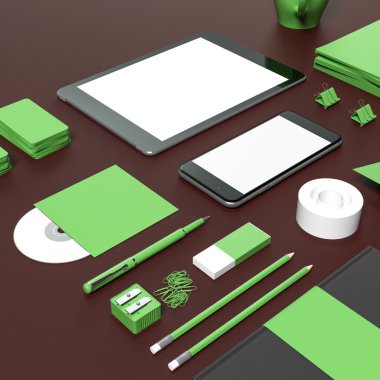 mockup iş şablonu.