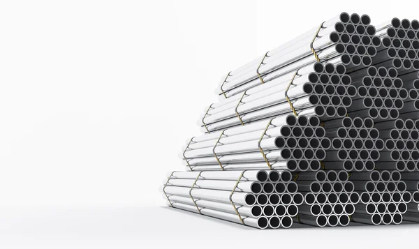 Tubos de aço inoxidável — Fotografia de Stock