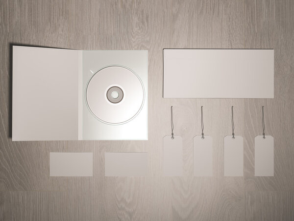 Mockup business template.  Premium