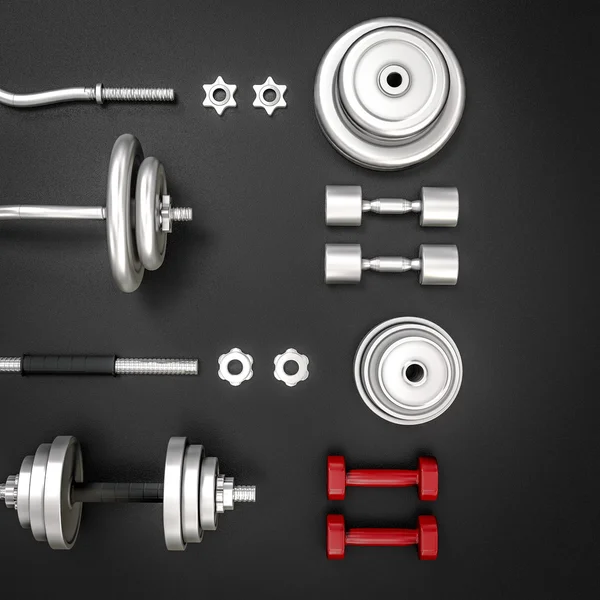 Eléments de fitness Mockup. Carrosserie . — Photo