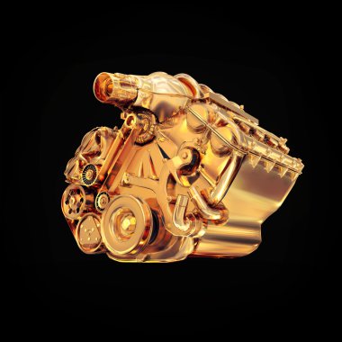 Siyah arka plan üzerinde görüntü motoru