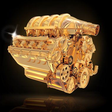 Siyah arka plan üzerinde görüntü motoru