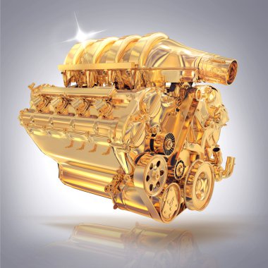 Gri arka plan üzerinde görüntü motoru