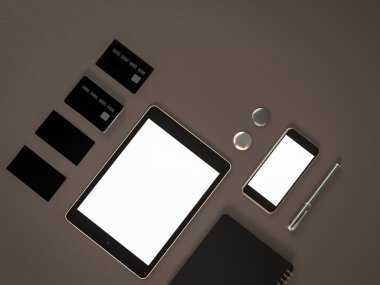 Mockup iş şablonu. Sigorta primi