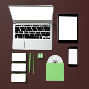 mockup iş şablonu.