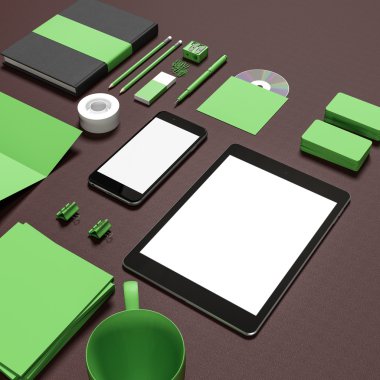 mockup iş şablonu.