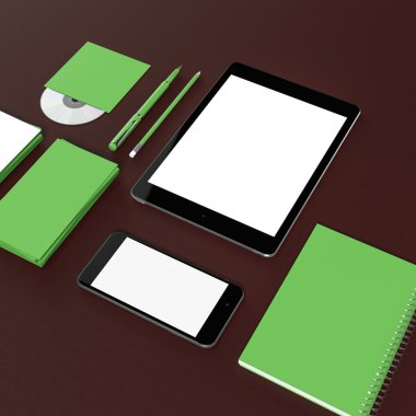 mockup iş şablonu.