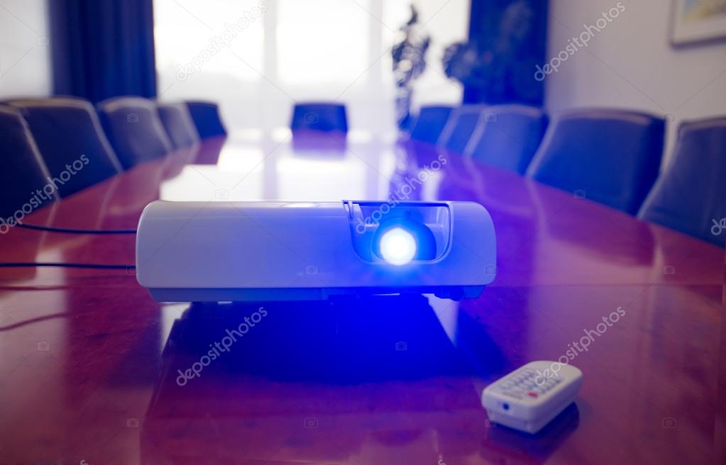 Conference room with projector