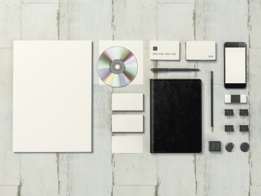 mockup iş şablonu. 