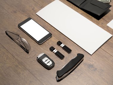 Her gün taşımak. Mockup iş şablonu. 