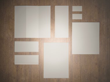 mockup iş şablonu. 