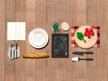 Şablon kap yemek ile alay. 