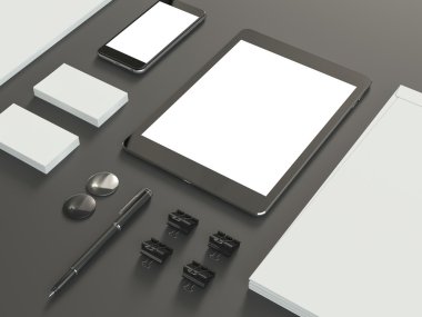mockup iş şablonu. 