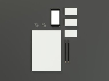 mockup iş şablonu. 