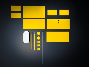 mockup iş şablonu. 