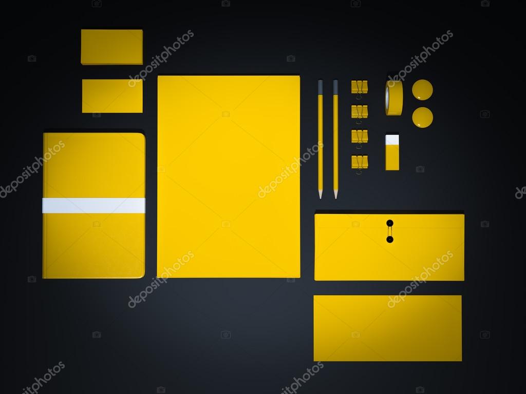 Template business for branding. High resolution. 3D